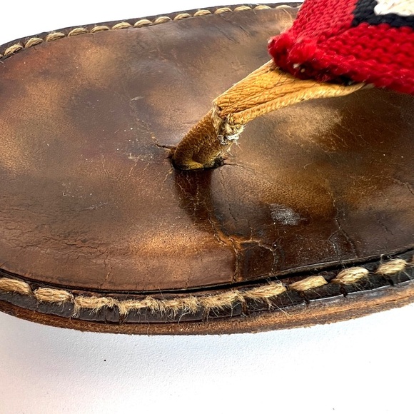 Dolce & Gabbana D&G Striped Thong Sandals 37 - Picture 12 of 13